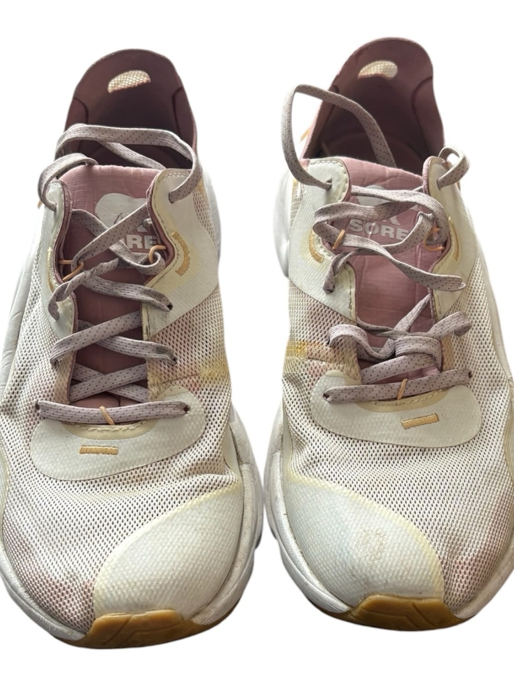 Sorel White Kinetic Renegade comfort sneakers